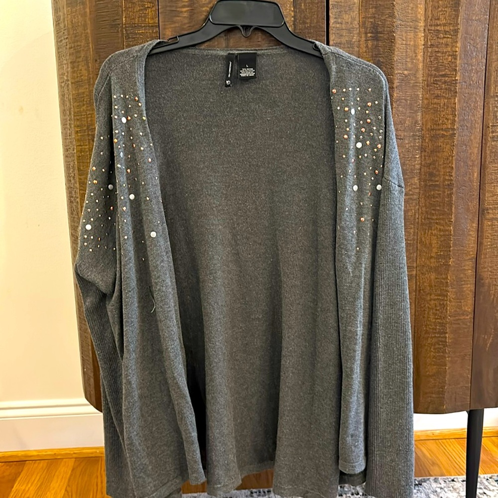 New Directions rhinestone cardigan